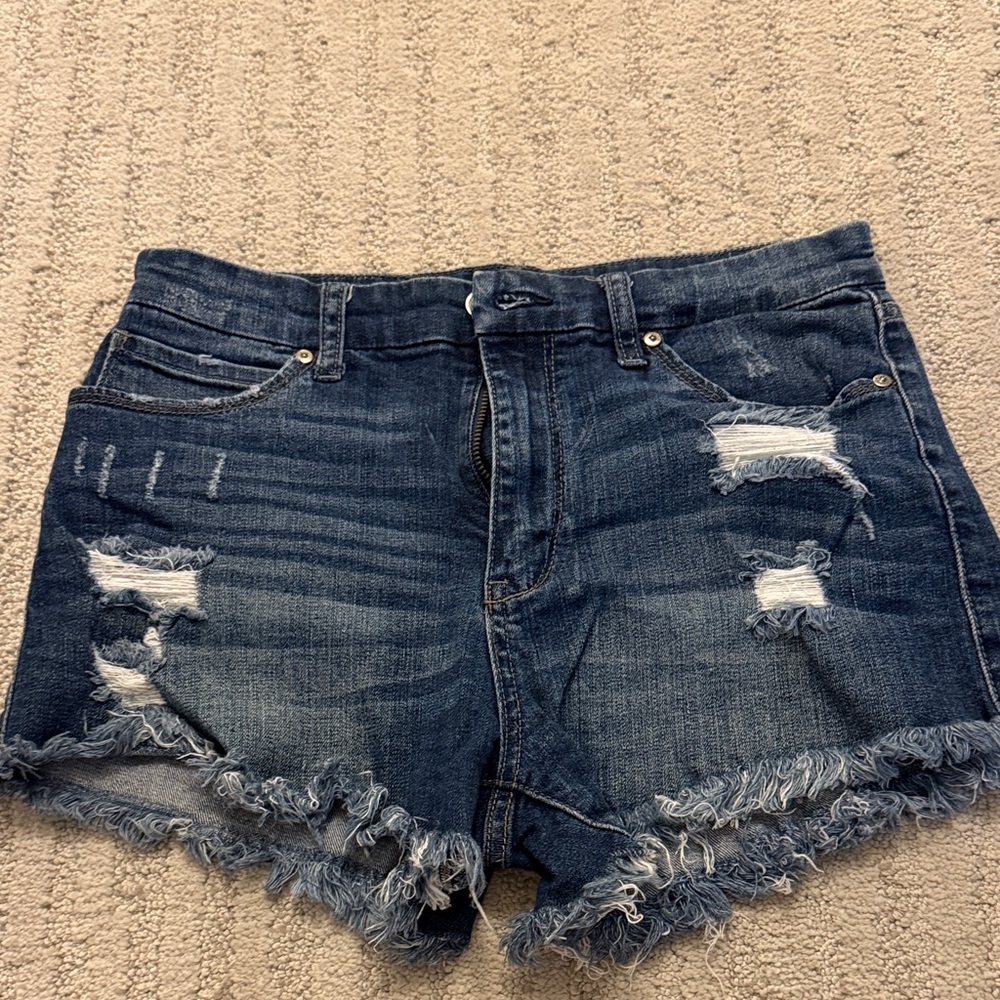 JBD Distressed Denim Blue Women's Shorts